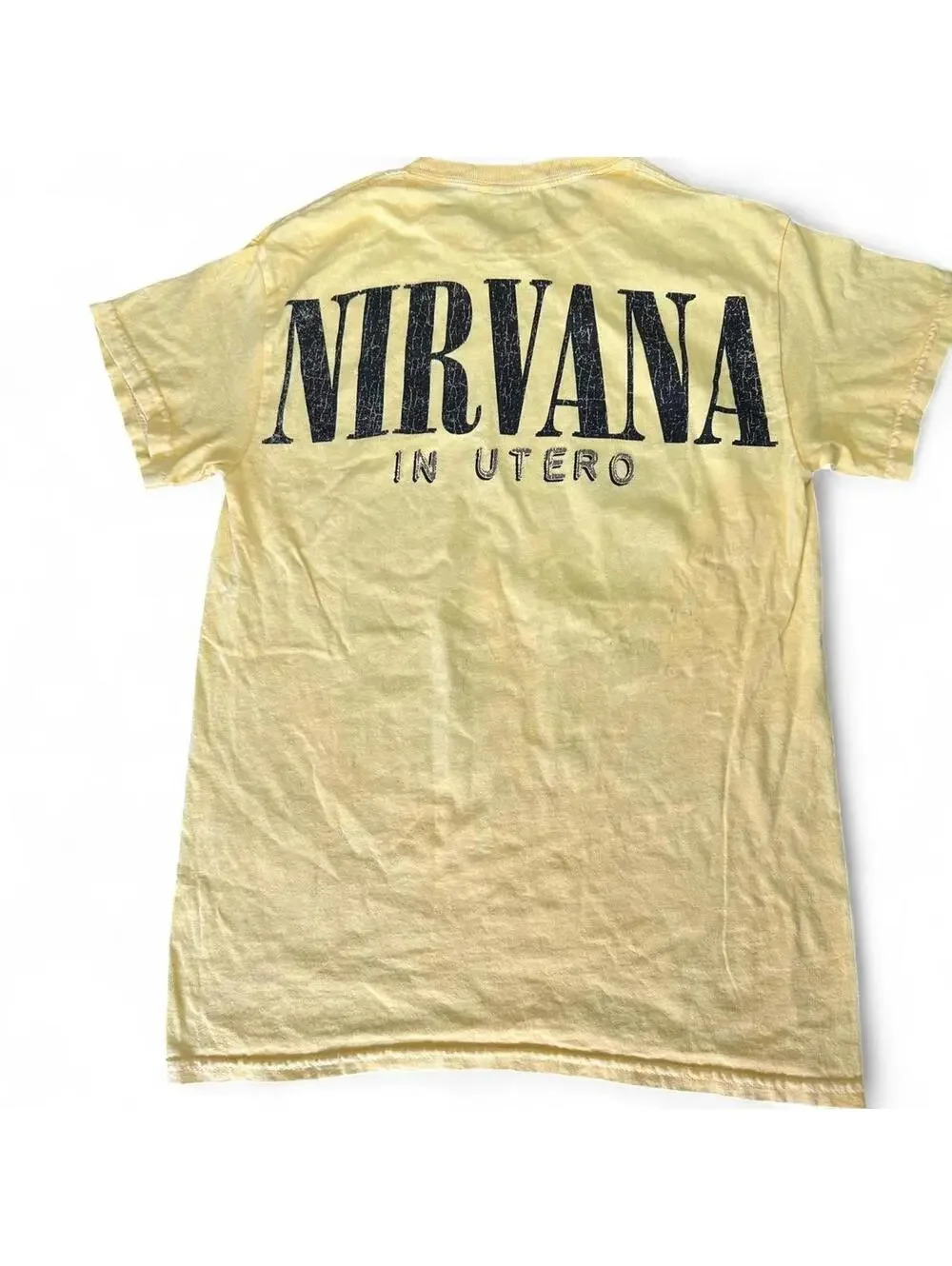 NIRVANA In Utero Yellow Angel Tee - Small